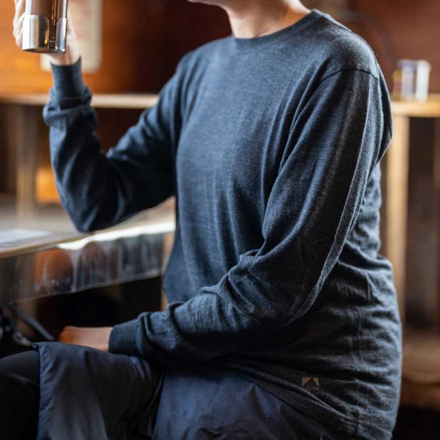 サトルボイス　subtle voice ロンT メリノウール 楽天市場】サトルボイス SVウールTeeロングスリーブ ポケット