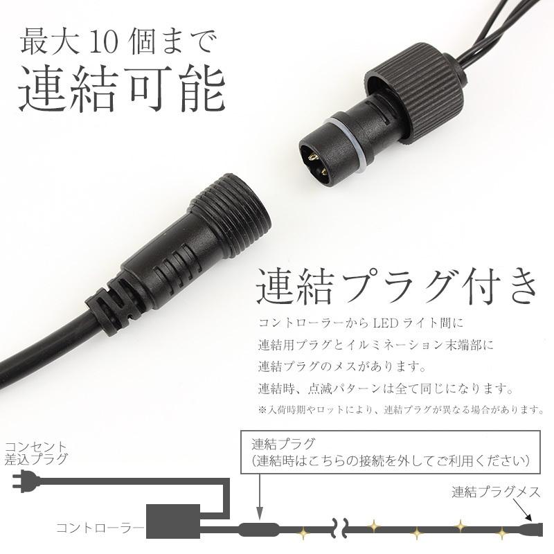 イルミネーション 屋外 LED ライト クリスマス 電飾 ストレート 200球