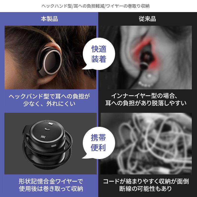 ヘッドホン Bluetooth MP3プレーヤー内蔵 マイク ワイヤレスイヤホン