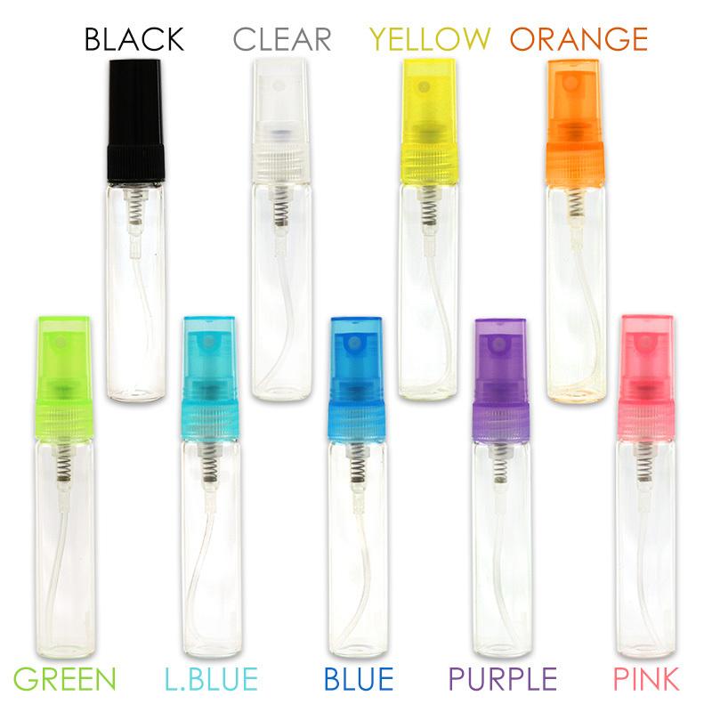 スプレーボトル ガラス製 アトマイザー 5本セット 5ml アルコール対応