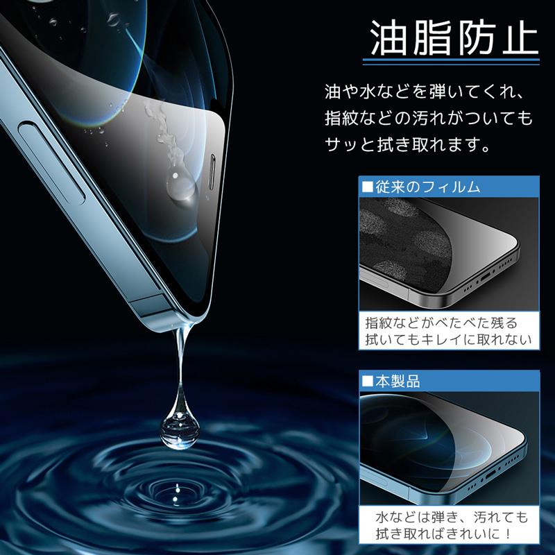 iPhone ガラスフィルム iphone15 前面フルカバー 液晶保護フィルム 2枚