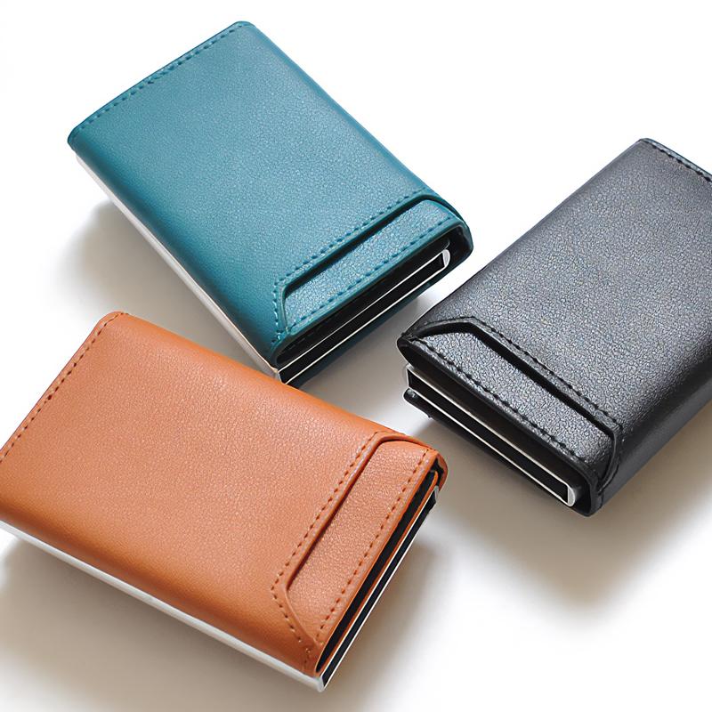ミニ財布 メンズ レディース 牛革 レザー スキミング防止 コンパクト