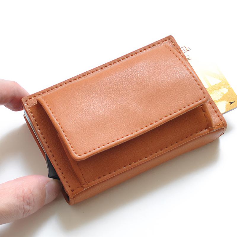 ミニ財布 メンズ レディース 牛革 レザー スキミング防止 コンパクト