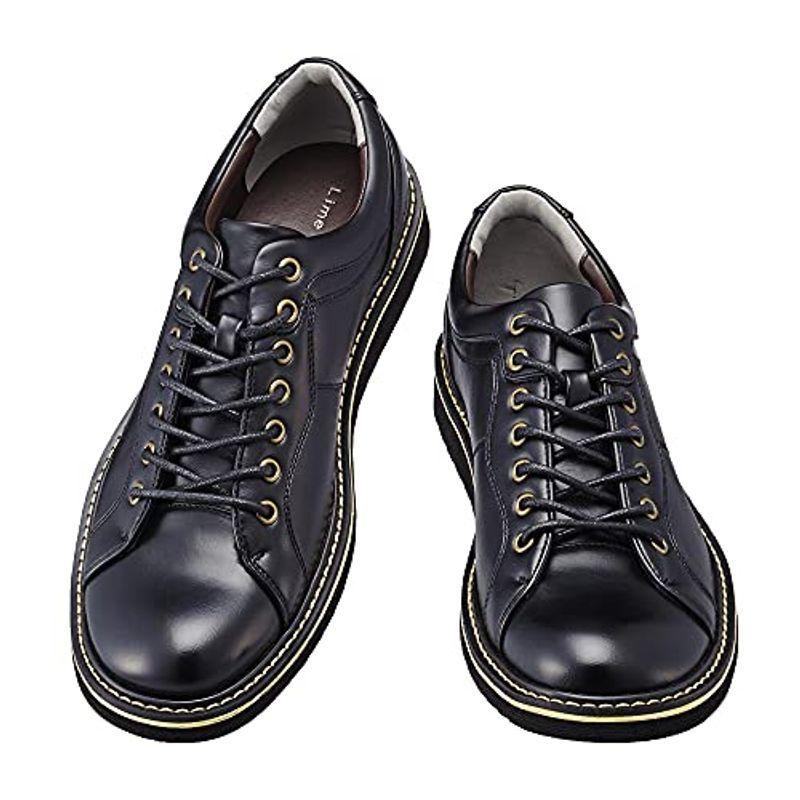 アウトレット大阪 ライムガーデン カジュアル シューズ メンズ スニーカー 靴 ブーツ レースアップ Puレザー Lg410 黒 26 5cm 即納 取寄せ Www Superavila Com
