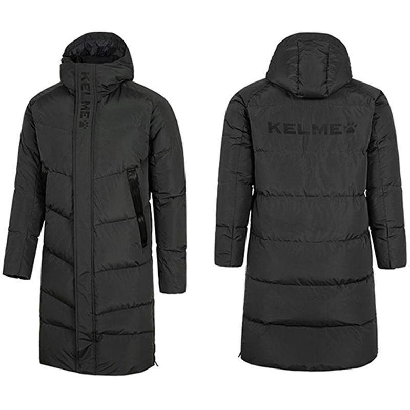 中華のおせち贈り物 ロングコート ロングダウンジャケット サッカー Kelme メンズ L グレー ウォーマー フーデッド ベンチコート 軽量 ダウンコート コート アウター Haesf Org