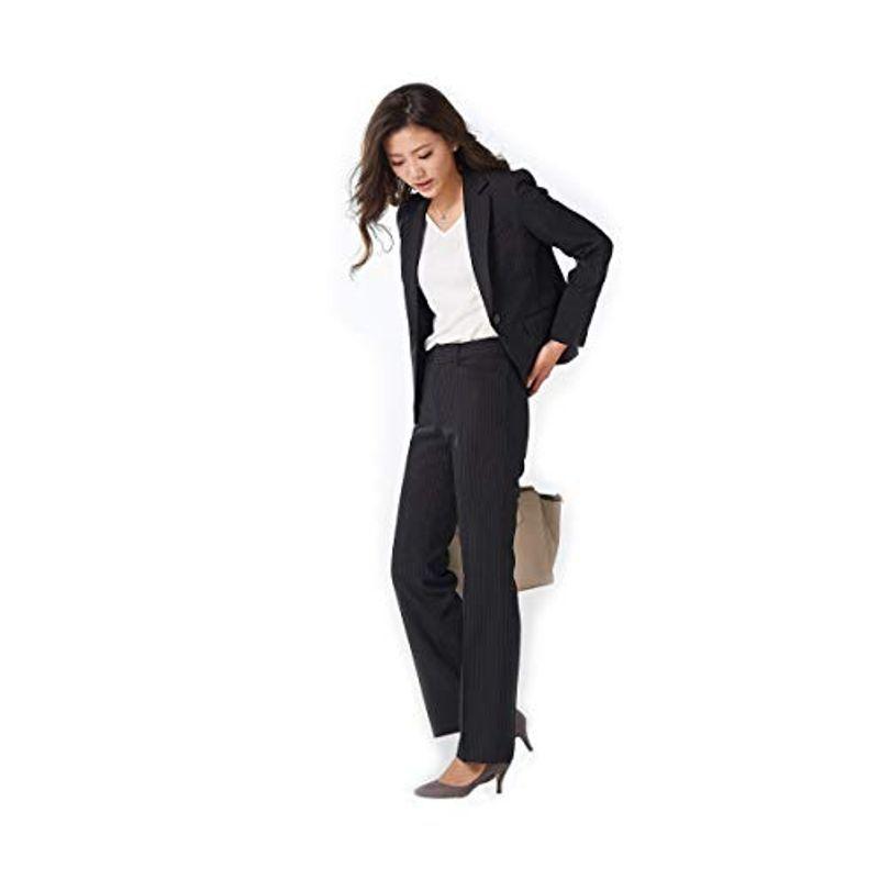 安い 店 Nissen ニッセン スーツ パンツスーツ 2パンツ 上下 セット 洗える 股下72cm レディース 通年 春 秋 黒 ライトグレー 激安店 通販 Omassci Com