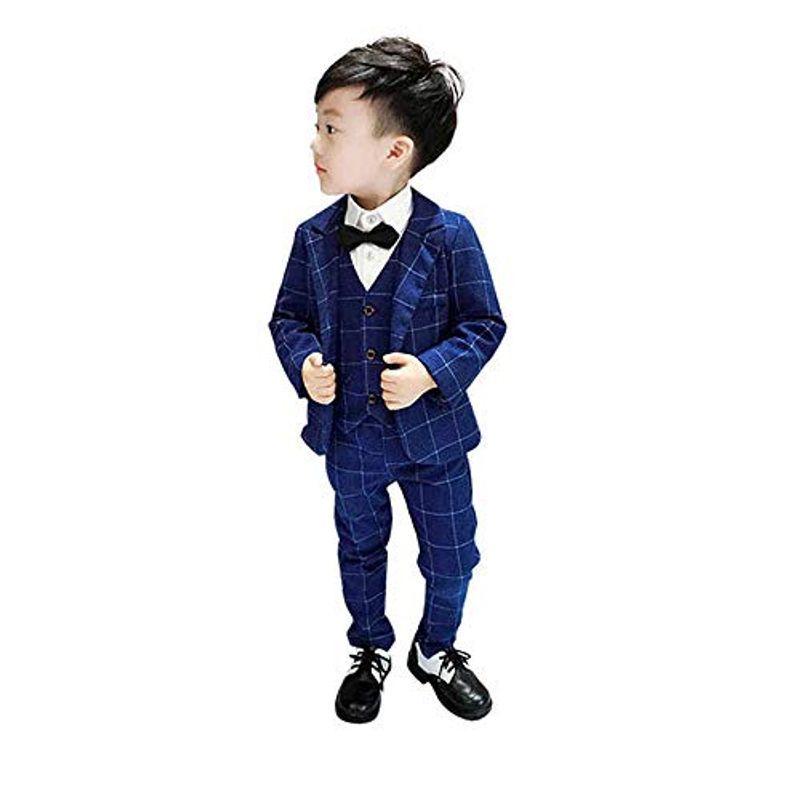 本物の ジャケット ベスト ズボン 4点セット スーツセット 子供服 キッズスーツ 男の子フォーマルスーツ 蝶ネクタイ 入学 かっこいい おしゃれ 子ども用ファッション小物 Www Eduart Fr