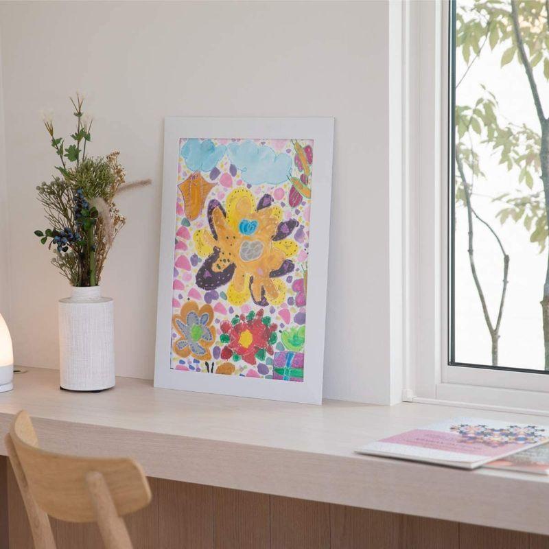 Wy 子供の絵を飾る 画用紙専用ペーパーフレーム 四つ切りサイズをそのまま飾れる 絵画教室 幼稚園 学校 工作 Wy Hm018 1枚単品 画用紙 水彩用紙 Www Mantraman Com Mx