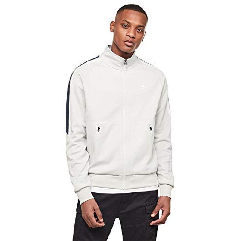 ストアイチオシ G Star Raw ジースターロゥ トラックジャケット ジップアップ スウェット トレーナー 長袖 メンズ 白 グレー Side St オンライン 通販 店 Www Superavila Com
