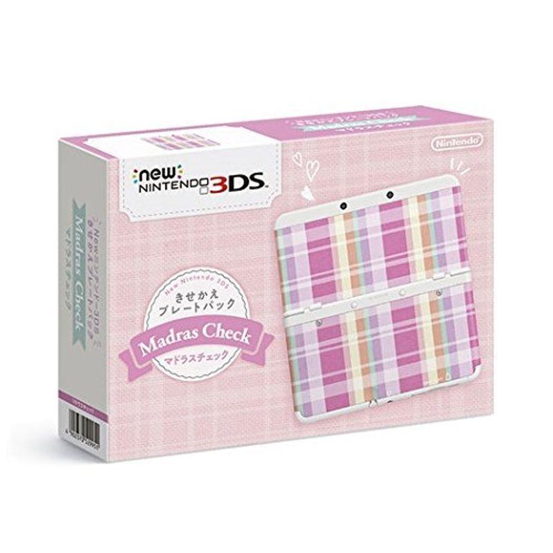 New ニンテンドー3ds ニンテンドー3ds きせかえプレートパック マドラスチェック ニンテンドー3ds マドラスチェック 任天堂