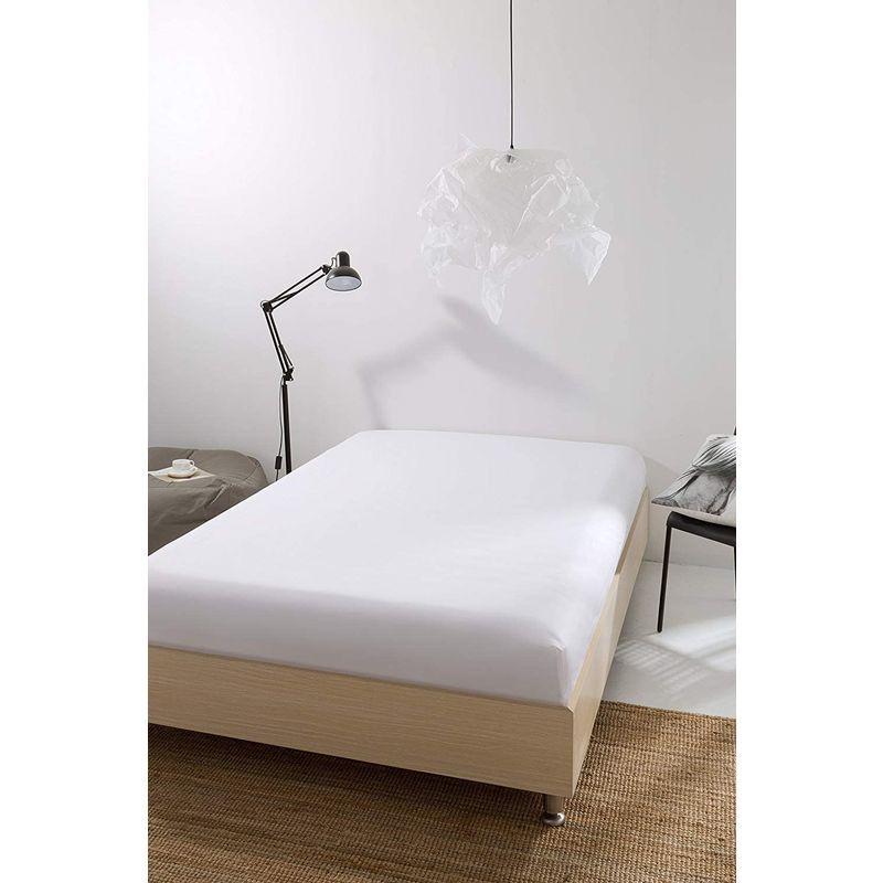 ボックスシーツ ワイドダブル 150x200x40cm エジプト産の超長綿 ベッド 