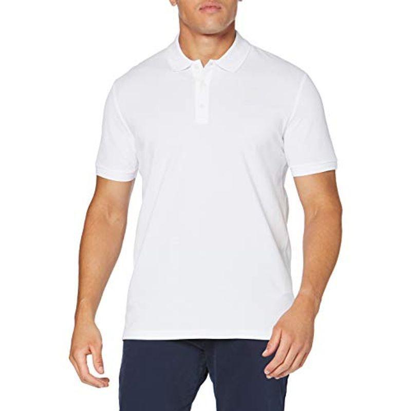 超安い品質 ヒューゴ ホワイト S ポロシャツ エンブロイダリー HUGOリバースロゴ ポロシャツ ポロシャツ