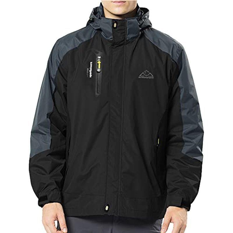 安心の定価販売 脱着式フード 防風ジャケット アウター メンズ Ysento 防撥水 防寒ウェ 春秋冬 多機能 コート スポーツ 登山服 アウトドア 透湿性 その他ジャケット Cerpsw Edu Uy
