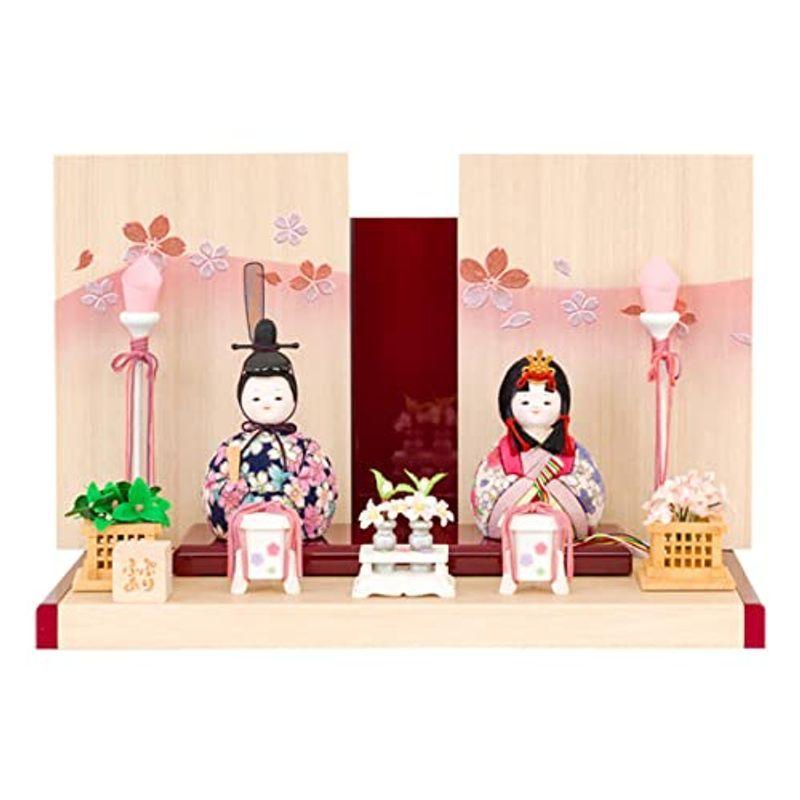 大人気商品 おしゃれ コンパクト 雛人形 かわいい 咲歩 金彩舞桜 Style Wood 飾り 親王 ぷりふあ 木目込み 手帳 日記 家計簿 Lncci La