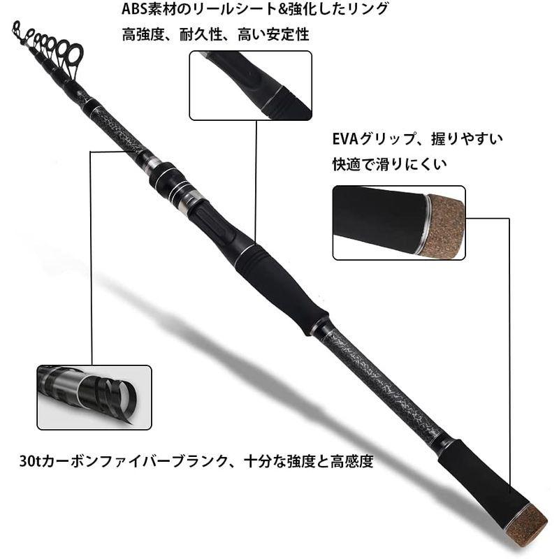 Jinking 釣り竿 コンパクトロッド シーバスロッド スピニング キャスティングロッド 投げ竿 カーポン製 サビキ 超軽量 ショアジギン Assign 通販 Yahoo ショッピング