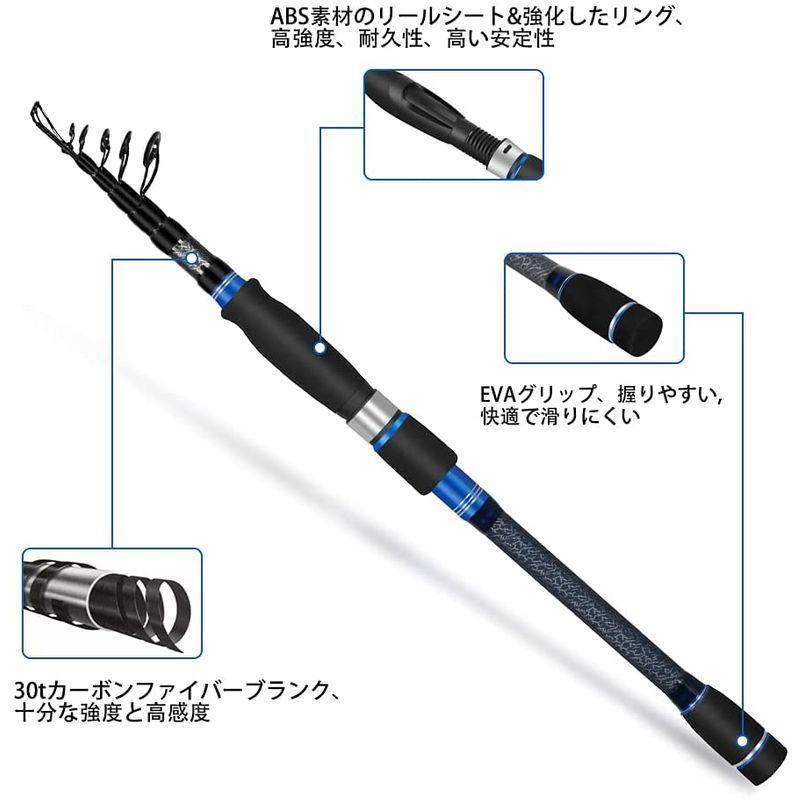 今年の新作から定番まで キャスティングロッド スピニング 釣り竿 Jinking コンパクトロッド 2 1m 2 ショアジギング 軽量 カーポン製 シーバスロッド 投げ竿 Pathwaysfl Org