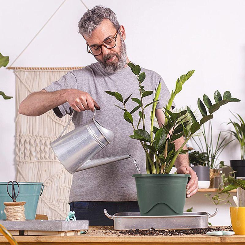T4U 7号 スリット鉢 プラスチック鉢 プラ鉢 受け皿付き プランター 蘭 観葉植物 バラ ハーブ適用 インテリア 6点セットモスグリーン :20220201095855-00664:assign - 通販 - Yahoo!ショッピング T4U 7号 スリット鉢 プラスチック鉢 プラ鉢 受け皿付き プランター 蘭 観葉植物 バラ ハーブ適用 インテリア 6点セットモスグリーン :20220201095855-00664:assign - 通販 - Yahoo!ショッピング