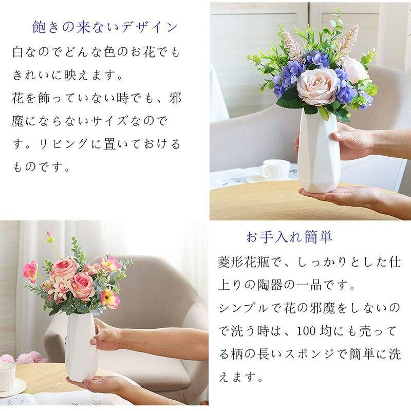 花瓶 フラワーベース 陶器花器 セラミック Fukukaおしゃれ 北欧 生け花 インテリア 家の装飾 白4 Assign 通販 Yahoo ショッピング