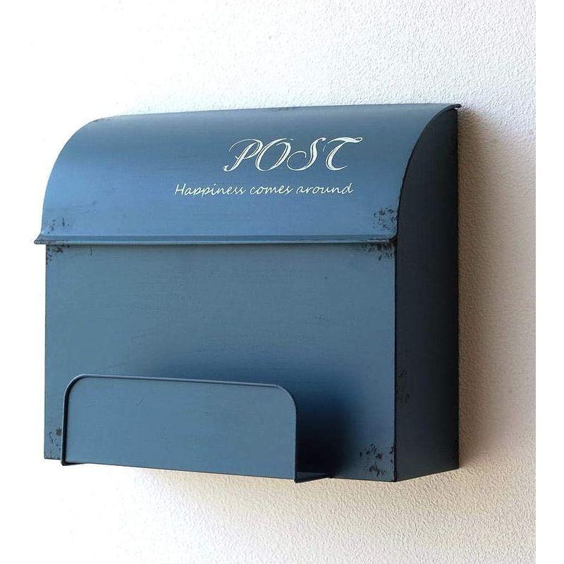 郵便ポスト 壁掛け アンティーク レトロ おしゃれ レトロ 郵便受け Assign Assignの郵便ポスト Mty3753 郵便受け シャビーなメタルboxポスト