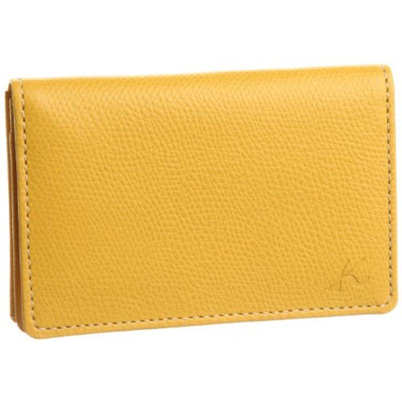 キタムラ 名刺入れ キズが目立ちにくい型押し Ph0344 マスタード アイボリーステッチ 黄色 Assign 通販 Yahoo ショッピング