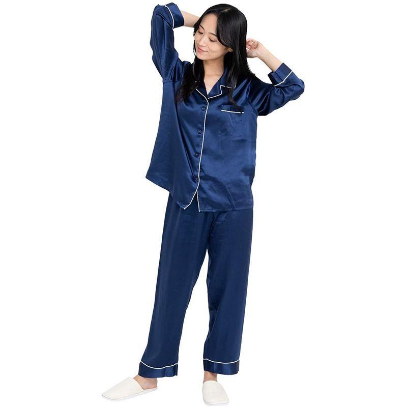 上下セット パジャマ 長袖 シルクパジャマ ル 長ズボン 冷感 高級シルク100 セット 夏 パジャマ レディース Cocosilkメンズ Busict Com Au