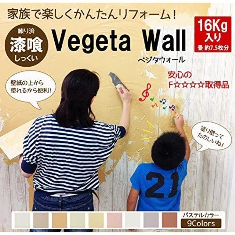 ベジタウォール 漆喰 16kg 練り済み 全9色 ラディッシュ Sentronic Com Co