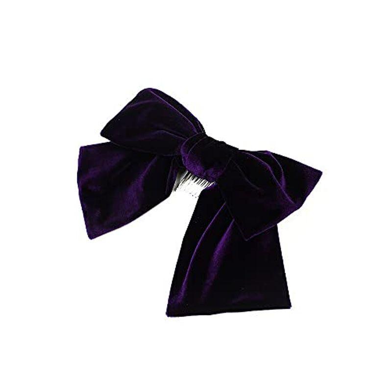 髪飾り 成人式 振袖 浴衣 卒業式 袴 結婚式 リボン 大きい 紫 花 和 洋 かんざし 手作り 袴姿 ベロア 花飾り W 36 304 3 Assign 通販 Yahoo ショッピング
