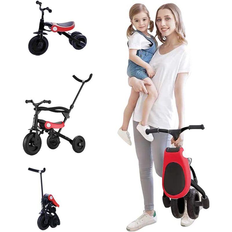 Kamelun 三輪車 3in1 手押し棒付き 手押し車 1~6歳 折り畳み自転車