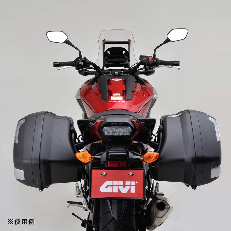 GIVI (ジビ) バイク用 サイドケース 各35L 未塗装ブラック レッドレンズ 左右セット V35N 68068