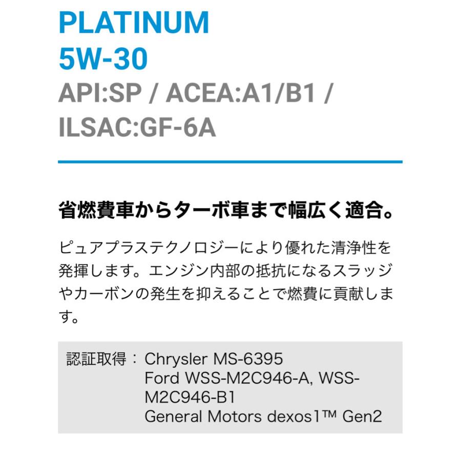 ペンズオイル プラチナム 5W-30 20L 全合成油 SP/A1/B1/ GF-6A PLATINAM　｜assist-carparts｜03