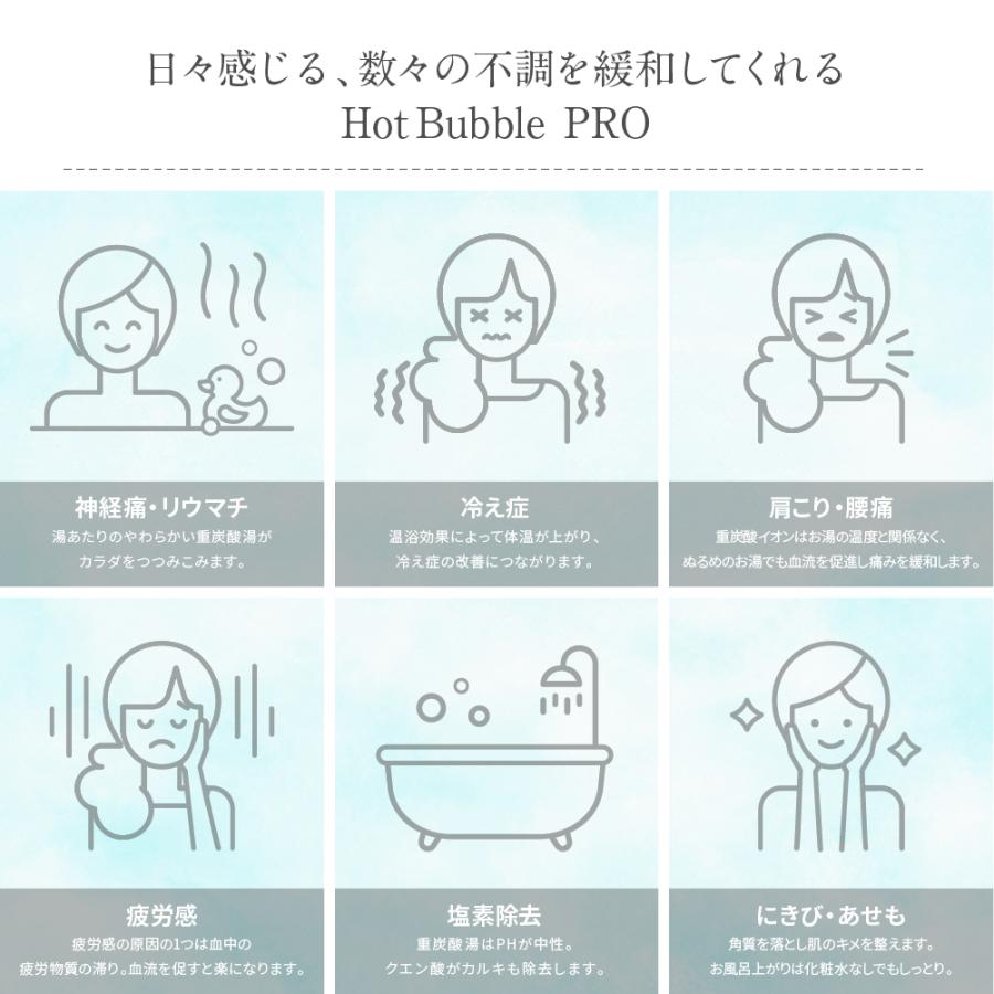 Hot Bubble PRO (ホットバブルプロ）ATH802 日本製 薬用 重炭酸 入浴剤(デリケートな肌でも安心 無香料 無着色 中性pH 医薬部外品) (お得な90錠セット) 送料無料 |  | 02