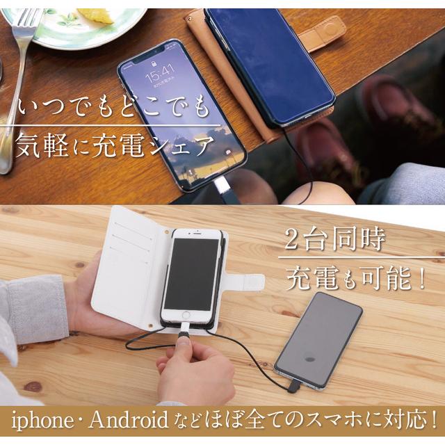 アシストノート Galaxyケース モバイルバッテリー スマホケース マルチ