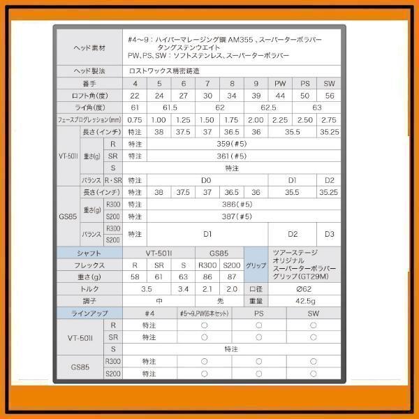 TOURSTAGE 2012年モデル TourStage ViQ IRON6本セット(♯5〜9 TOURSTAGE 2012年モデル TourStage ViQ IRON6本セット(♯5〜9