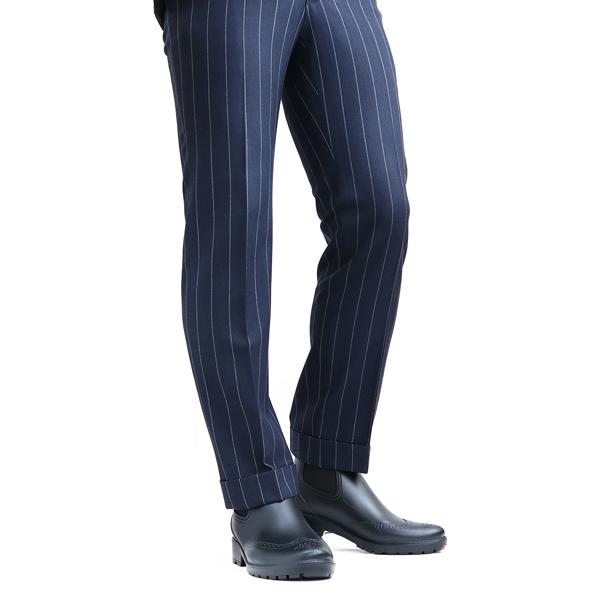 レインブーツ メンズ 長靴 ビジネスシューズ ビジネスレイン 雨具 防水 サイドゴア ウィングチップ 雨 | ブランド登録なし | 06