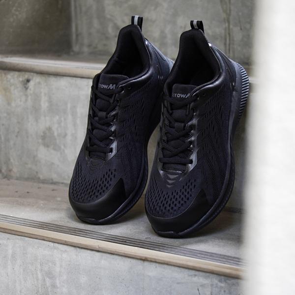 ワークシューズ メンズ 安全靴 4E 幅広 先芯入り 作業靴 スニーカー 鉄製先芯 軽量 アローマックス #118 | ブランド登録なし | 08