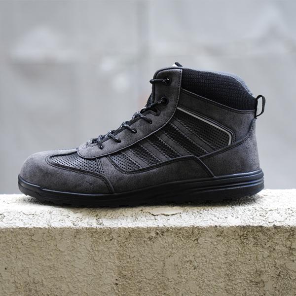 ワークシューズ メンズ 安全靴 先芯入り 作業靴 スニーカー 耐油 ミドルカット 作業用スニーカー アローマックス #69 | ブランド登録なし | 09