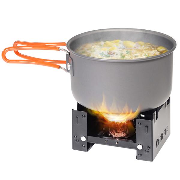 ミニコンロ ポケットコンロ 折りたたみ式 固形燃料 コンパクト 持ち運び アウトドア 料理 湯沸かし 釣り モンターナ montage | Montagna | 02