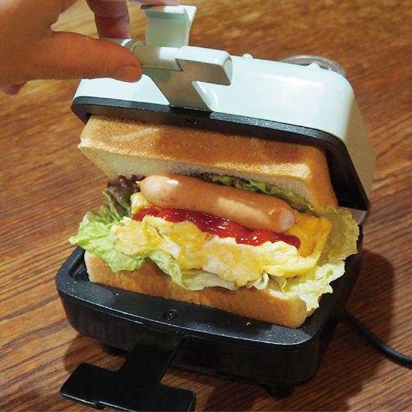 ホットサンドメーカー 食パン ハーフ 朝食 フッ素 電気 電源 | ブランド登録なし | 02