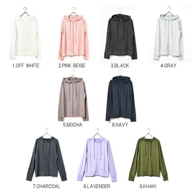 ラッシュガード レディース 長袖 パーカー 薄手 体型カバー おしゃれ 紫外線カット 日焼け防止 UVカット 海水浴 | ブランド登録なし | 10