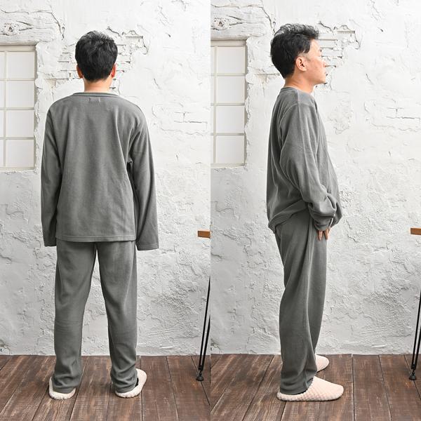 パジャマ メンズ 部屋着 ルームウェア 上下セット フリース セットアップ 長袖 | ブランド登録なし | 20