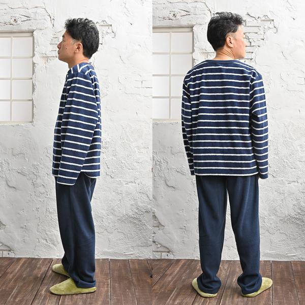 パジャマ メンズ 部屋着 ルームウェア 上下セット フリース セットアップ 長袖 | ブランド登録なし | 12