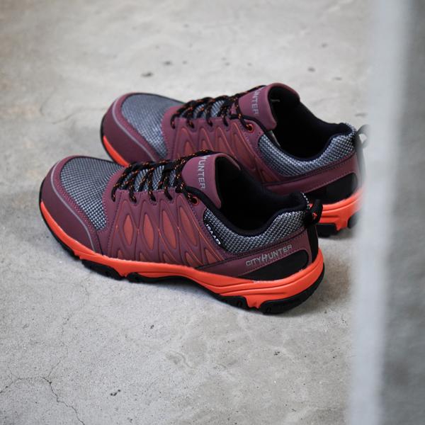 ワークシューズ メンズ 安全靴 先芯入り 作業靴 スニーカー 鉄製先芯 耐油 シティーハンター #100 JSAA A種 | ブランド登録なし | 11