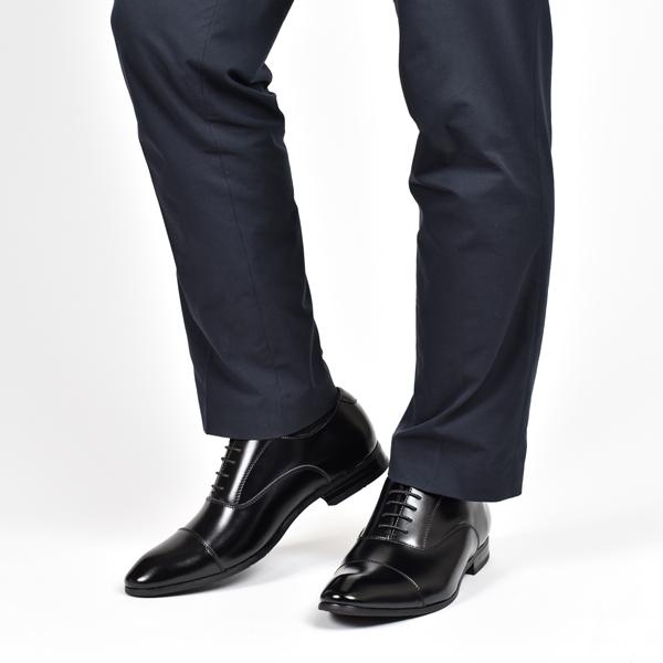 革靴 ビジネスシューズ メンズ 本革 レザー 紳士靴 艶有り ストレートチップ プレーントゥ 靴 結婚式 面接 冠婚葬祭 | ブランド登録なし | 10