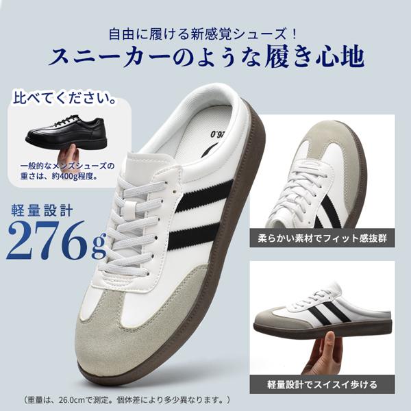 スニーカー メンズ スリッポン サンダル かかとなし 靴 軽量 カジュアル DJHONDA | dj honda | 07