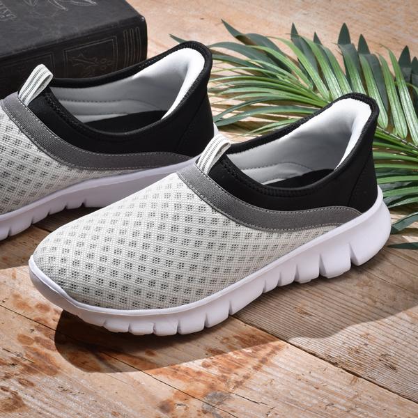 スニーカー メンズ スリッポン 手を使わずに履ける ハンズフリー シューズ 靴 軽量 蒸れにくい DJHONDA DJ-360 | dj honda | 16