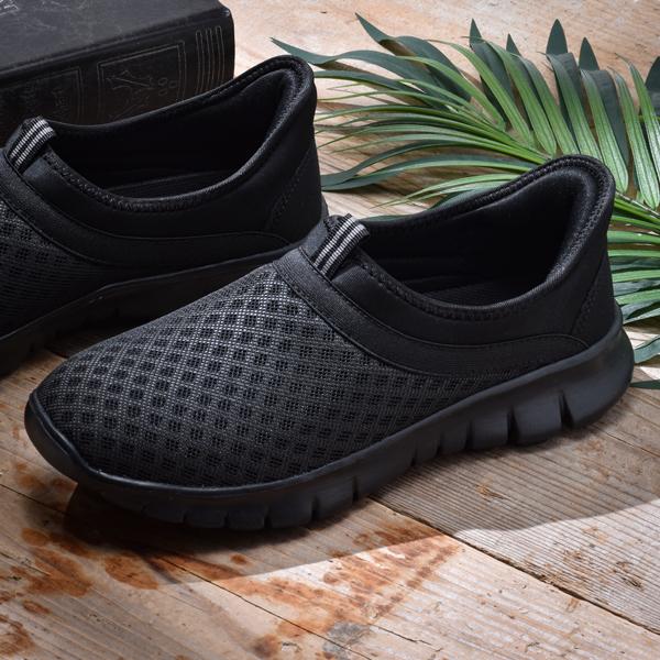 スニーカー メンズ スリッポン 手を使わずに履ける ハンズフリー シューズ 靴 軽量 蒸れにくい DJHONDA DJ-360 | dj honda | 10