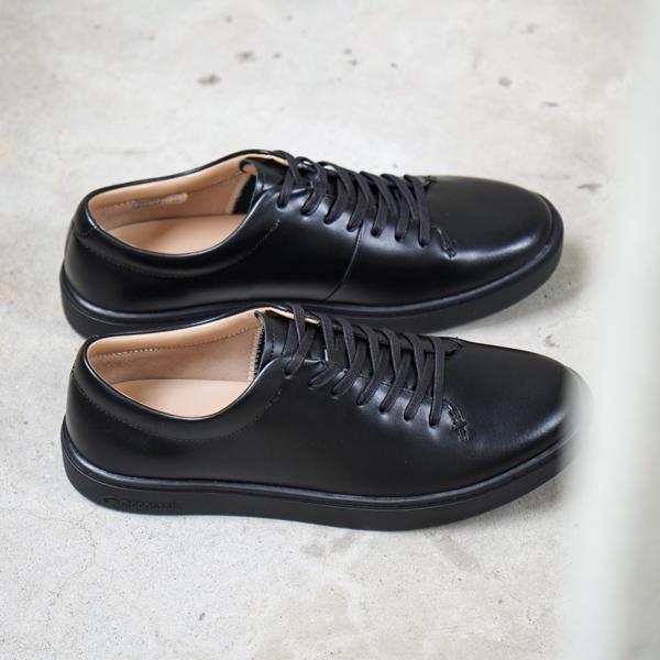 スニーカー メンズ 幅広 4E 本革 革靴 撥水 シューズ 靴 甲高 ムーンスター ジェントリー ブラック 黒 GE102 | GENTLY | 05