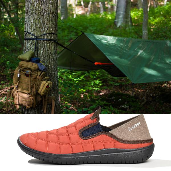 スリッポン サボサンダル クロッグサンダル メンズ スニーカー シューズ かかと踏める 2WAY キャンプ アウトドア 難燃 靴 GERRY | GERRY | 10