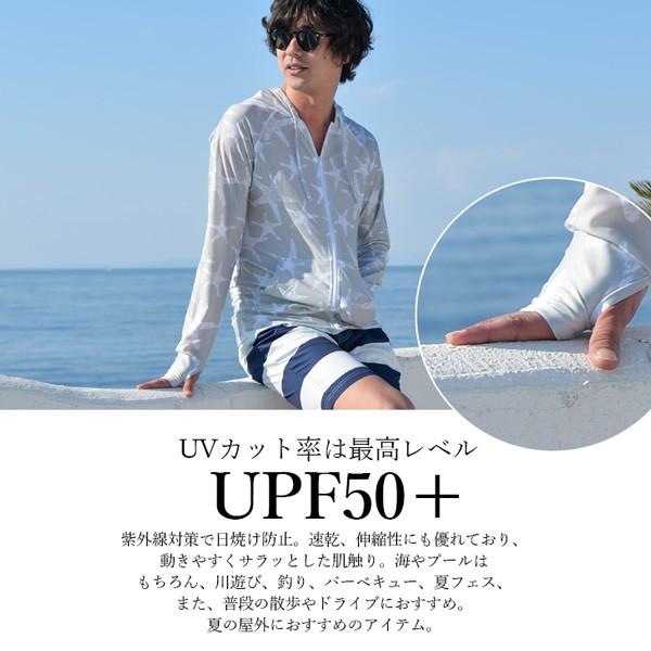 ラッシュガード メンズ パーカー トップス UVカット 紫外線 ウエア