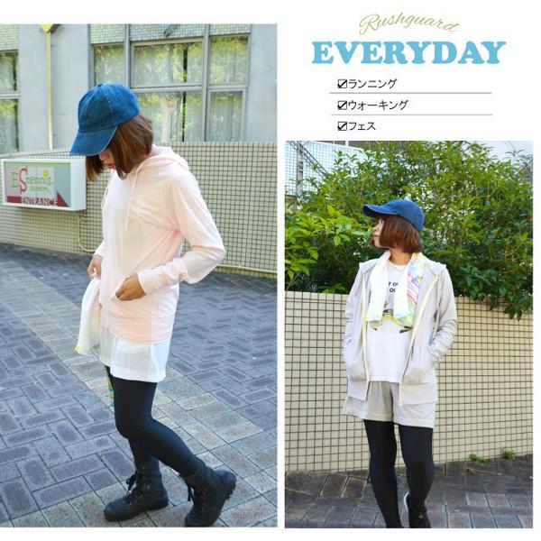 ラッシュガード レディース 水着 パーカー スポーツ 体型カバー 紫外線 カット 日焼け防止 | ブランド登録なし | 17